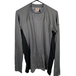 Burton Midweight Baselayer Shirt Medium Gray Long Sleeve Shirt Moisture Wicking